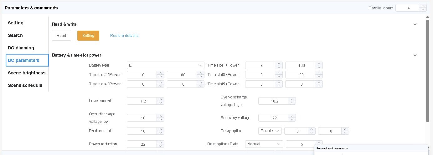 Dashboard Smart System DC PJUTS untuk monitoring baterai dan time slot power